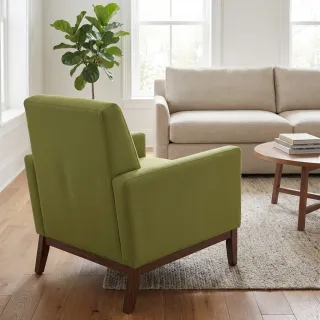 Cotton fabric TWILL soft brushed lime