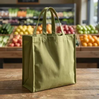 Cotton fabric TWILL soft brushed lime