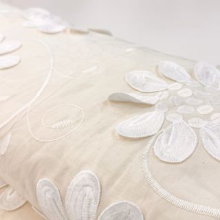 Cotton fabric EMBROIDERY Bellagio cream