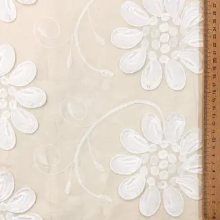 Cotton fabric EMBROIDERY Bellagio cream