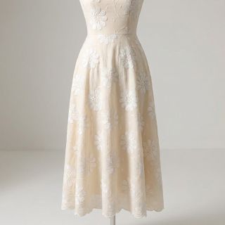 Cotton fabric EMBROIDERY Bellagio cream