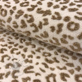 Coat fabric TEDDY Panthera light brown