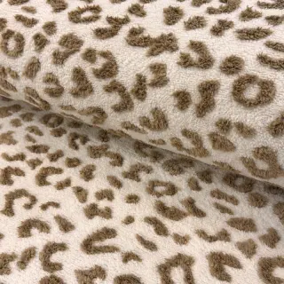 Coat fabric TEDDY Panthera light brown