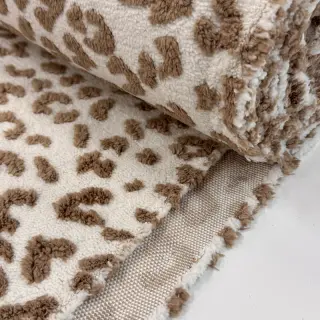 Coat fabric TEDDY Panthera light brown
