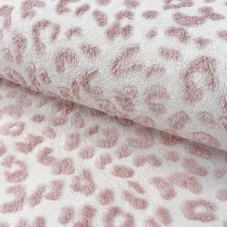 Coat fabric TEDDY Panthera old pink