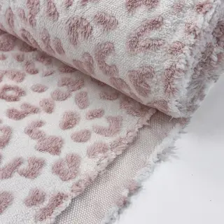 Coat fabric TEDDY Panthera old pink