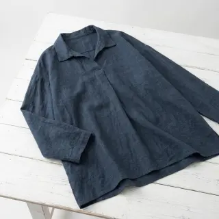Linen SORONA navy