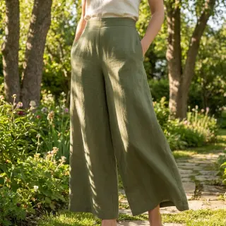 Linen SORONA green