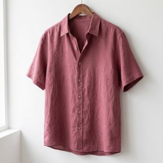 Linen SORONA aubergine