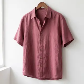 Linen SORONA aubergine