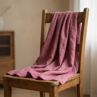 Linen SORONA aubergine