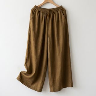 Linen SORONA khaki brown