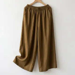 Linen SORONA khaki brown