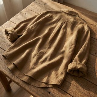Linen SORONA khaki brown
