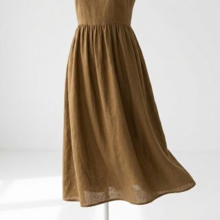 Linen SORONA khaki brown