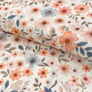 Linen viscose Sweet and small design B