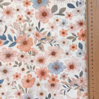 Linen viscose Sweet and small design B