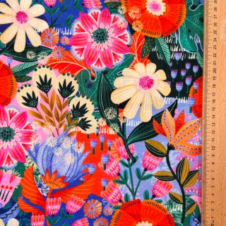 Linen viscose Bright and bold design A