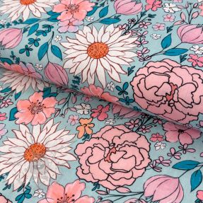 Linen viscose Bright and bold design D