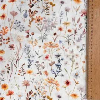 Linen viscose Flower sea design B