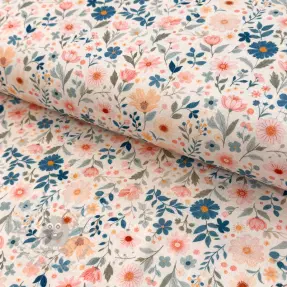 Linen viscose Sweet and small design C