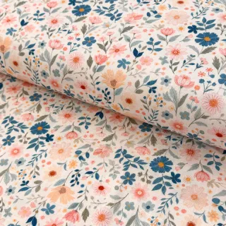 Linen viscose Sweet and small design C
