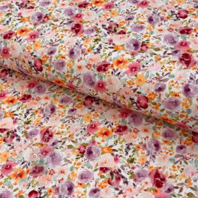 Linen viscose Floral design C