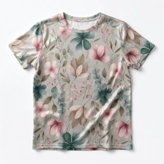 Jersey VISCOSE LYCRA HEAVY Classic flowers design C