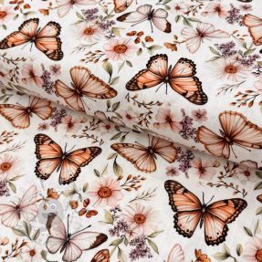 Linen viscose Botanic design C