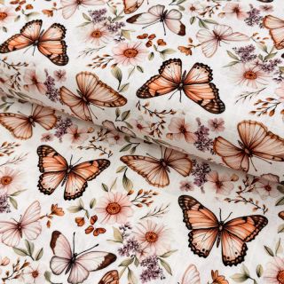 Linen viscose Botanic design C