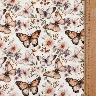 Linen viscose Botanic design C