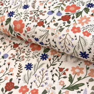 Linen viscose Botanic design B