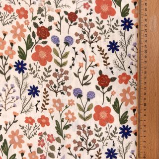 Linen viscose Botanic design B