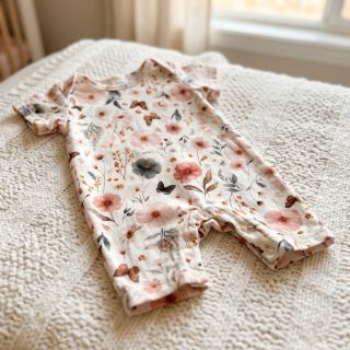 Linen viscose Flower sea design D