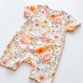 Linen viscose Floral design A