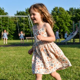 Linen viscose Sweet and small design B