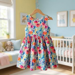 Linen viscose Bright and bold design C