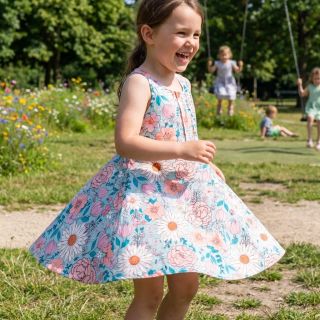 Linen viscose Bright and bold design D