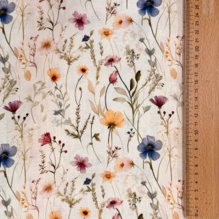 Linen viscose Botanic design A