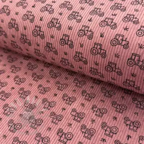 Corduroy STRETCH Tractors old pink