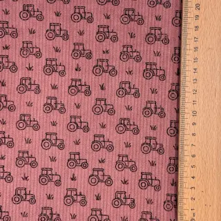 Corduroy STRETCH Tractors old pink
