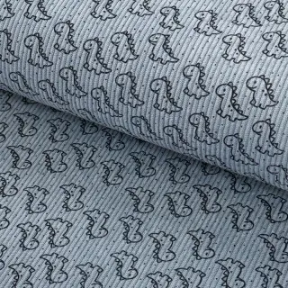 Corduroy STRETCH Little dino old blue