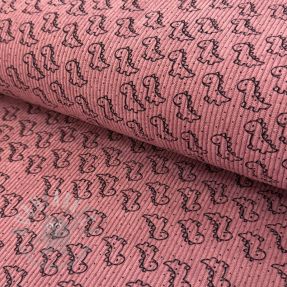 Corduroy STRETCH Little dino old pink