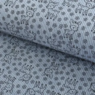 Corduroy STRETCH Little deer old blue
