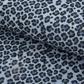 Corduroy STRETCH Little Leopard old blue