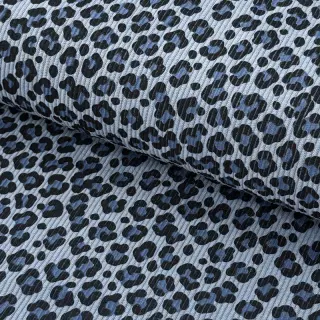 Corduroy STRETCH Little Leopard old blue