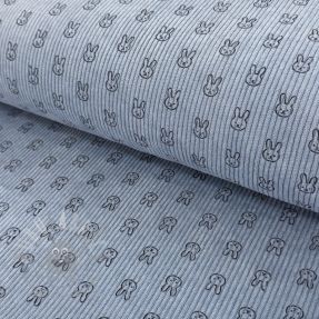 Corduroy STRETCH Little bunny old blue