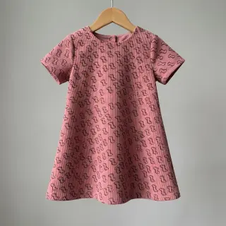 Corduroy STRETCH Little dino old pink