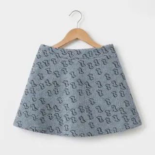 Corduroy STRETCH Little dino old blue