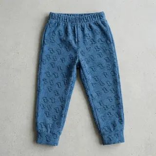 Corduroy STRETCH Little dino old blue